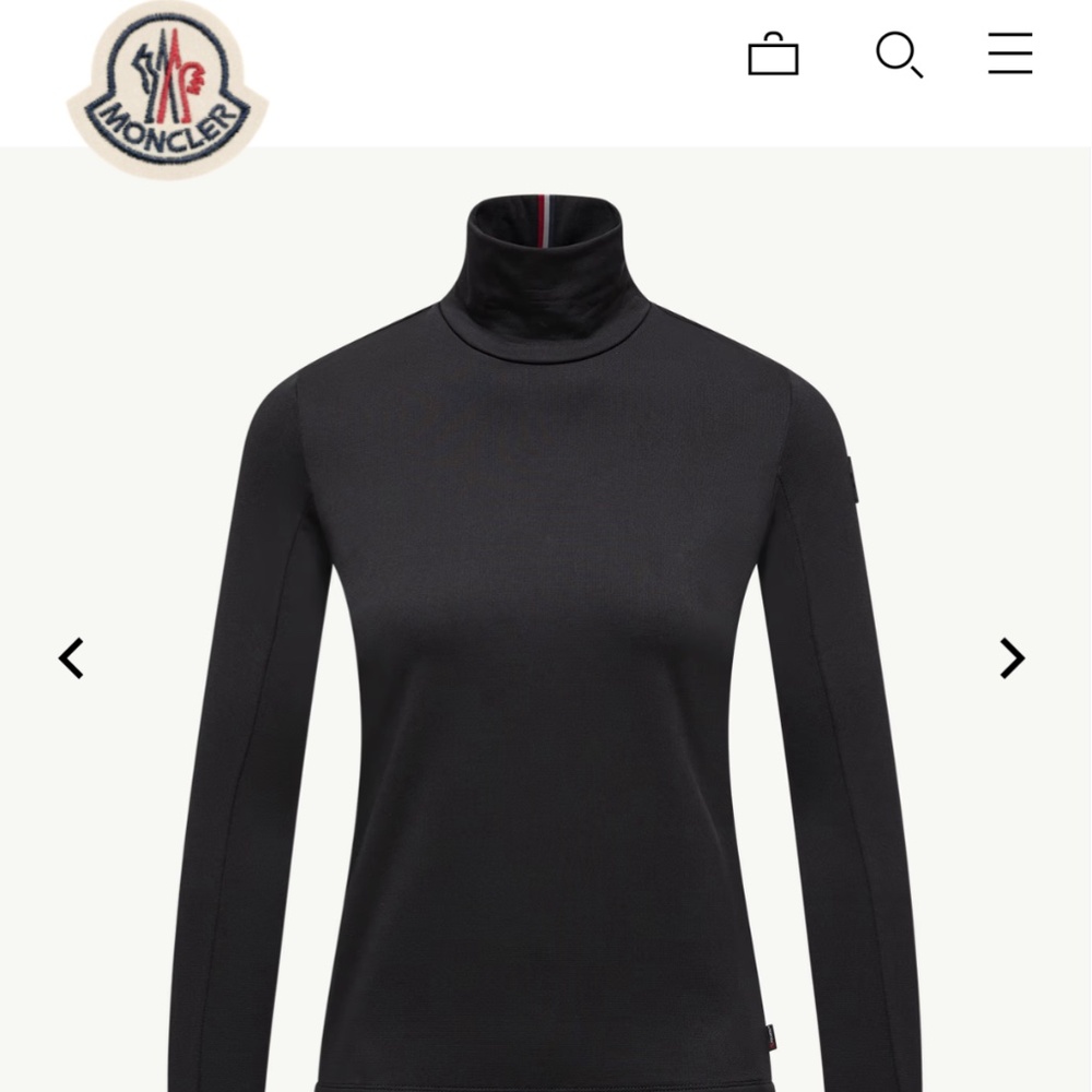 MONCLER NWT BLACK DOLCEVITA TURTLENECK NEIMAN MARCUS $555 ALL TAGS ATTACHED